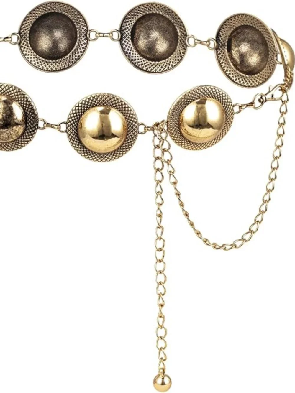 Western Metal Concho Belt for Women Cowgirl Waist Chain for Women Dress Pants Ad